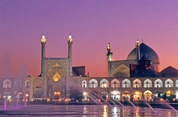 <b>Iran, Esfahan</b>, Imam mosque at the sunset