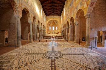 <b>Italy, Ferrara</b>, Mosaics in Pomposa Abbey, Codigoro